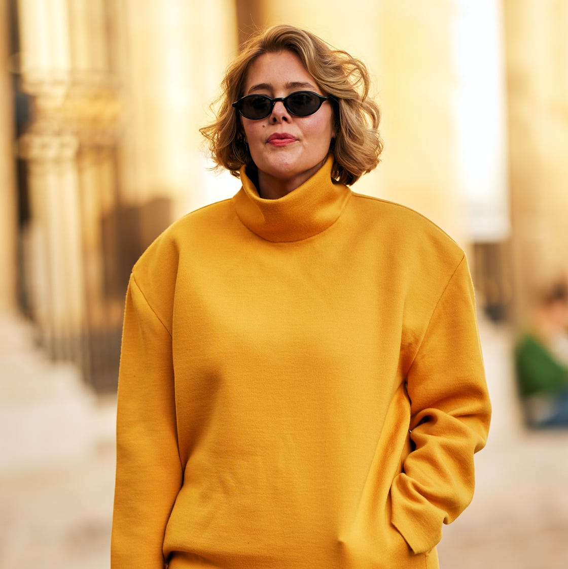Wavy Chin Bob With Middle Part — Winter Haircuts for Plus Size Women