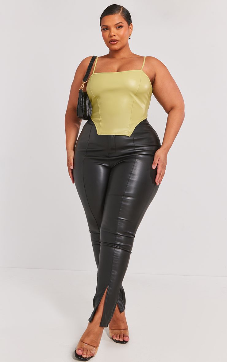 Going Out Party Outfit Idea — Leather Pants Outfits