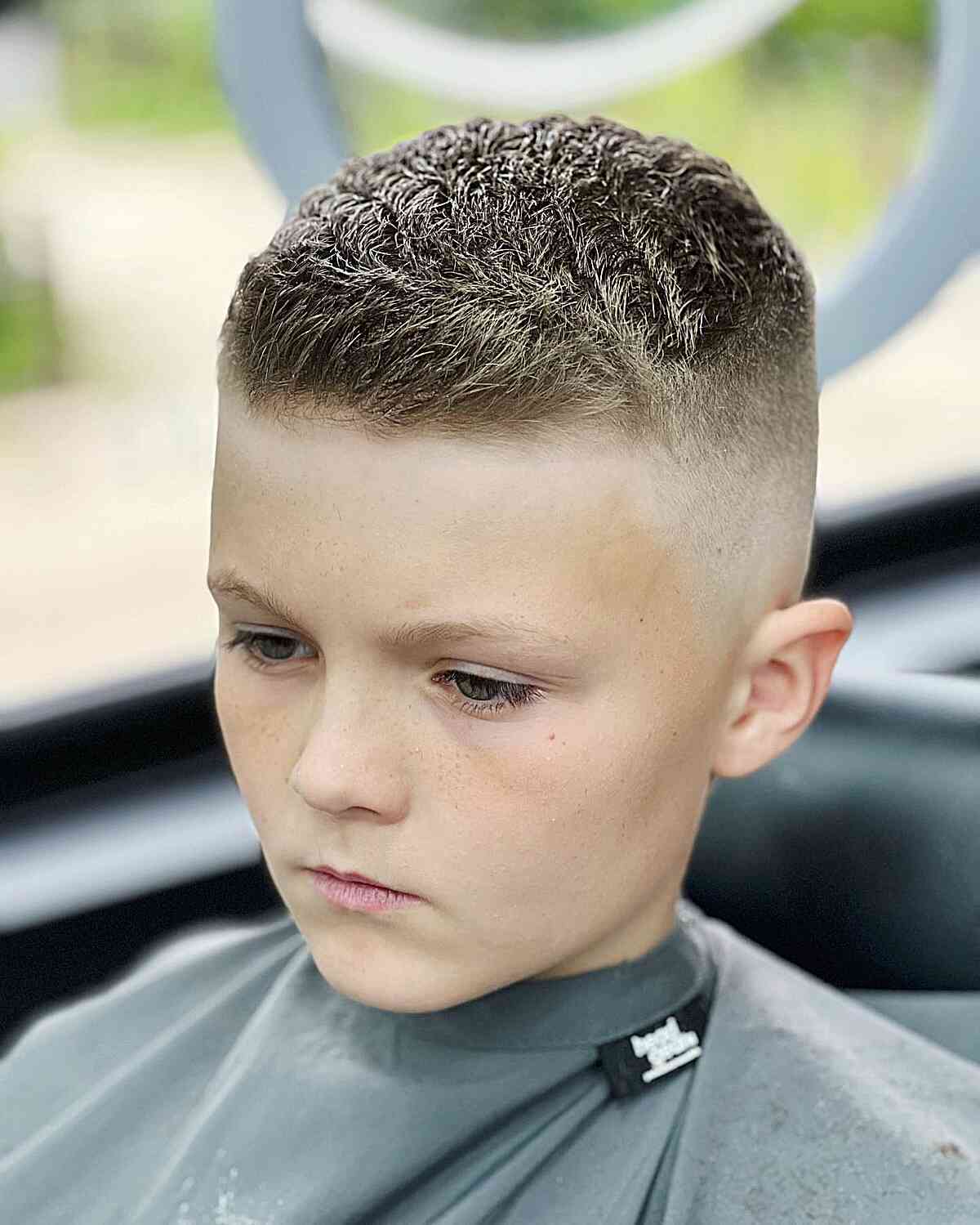 Crew Cut With High Fade Crew Cut With High Fade — Winter Haircuts for Boys