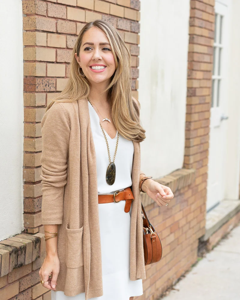 Burgundy Fuzzy Sweater with Pencil Skirt and Opera Gloves — Cardigan Outfits
