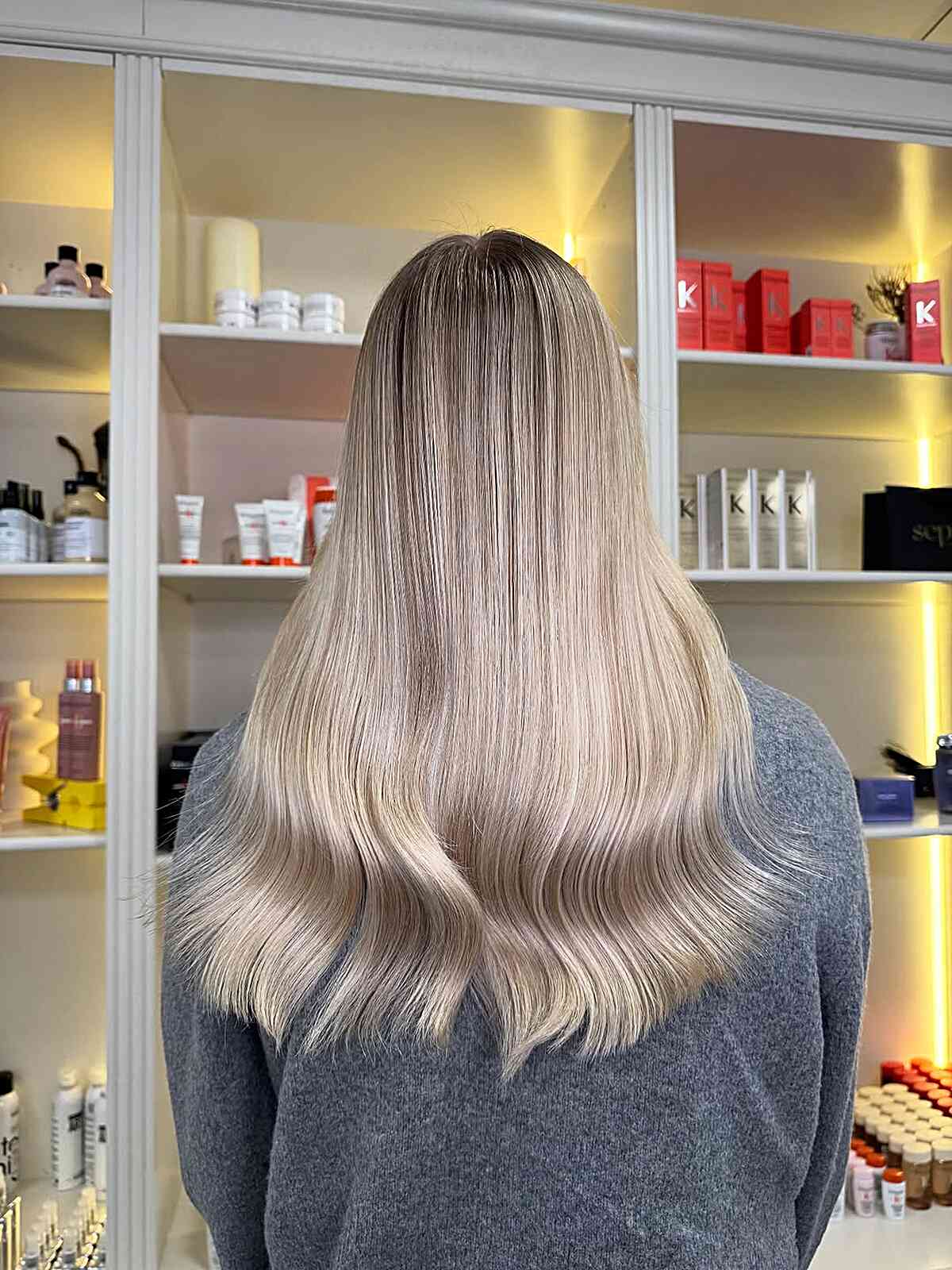 Platinum With Dark Roots and Lowlights — Lowlights for Blonde Hair