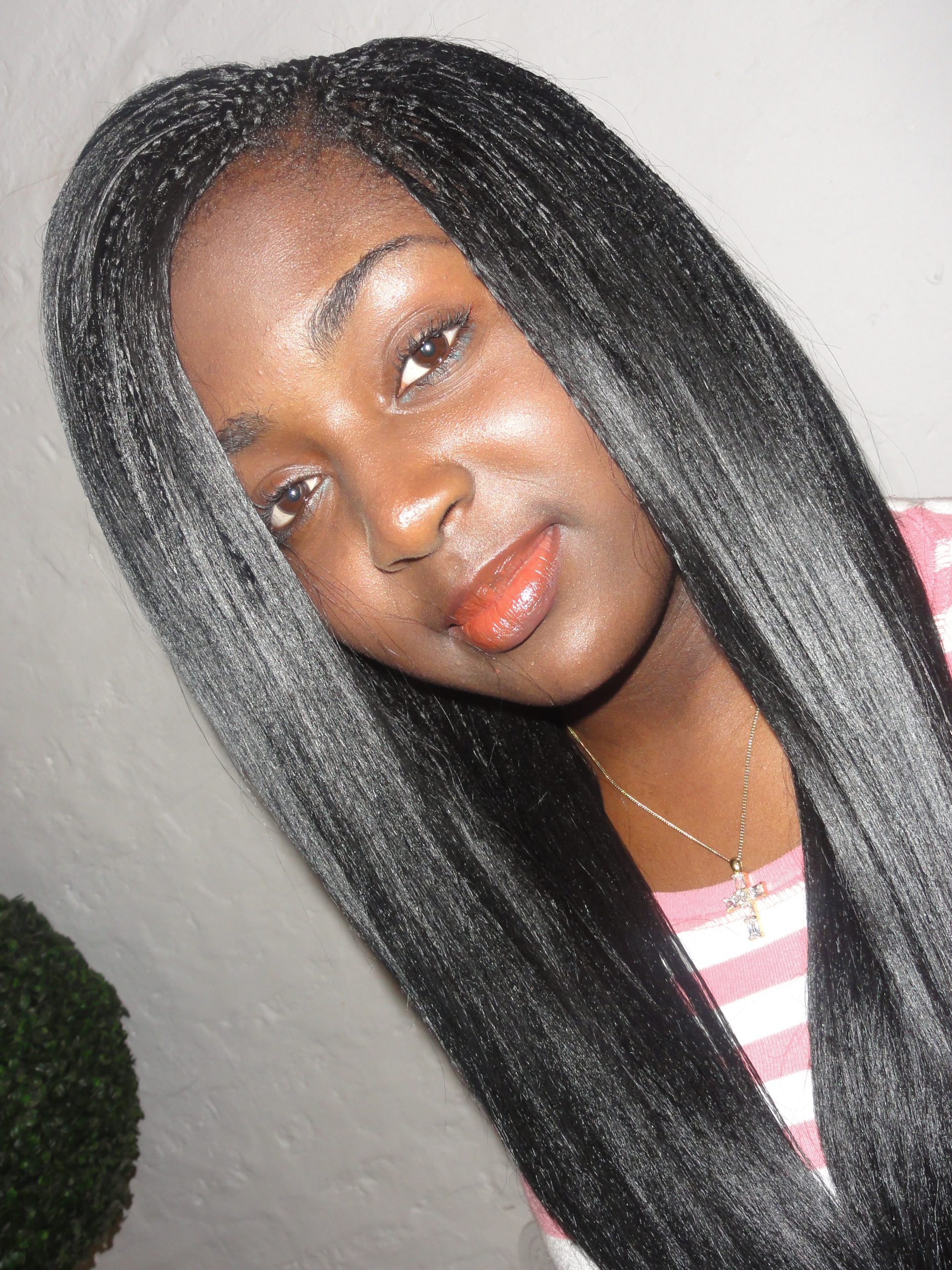 Thick Black Mid-Back Sleek Cut Thick Black Mid-Back Sleek Cut — Winter Haircuts for Straight Hair