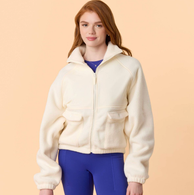 Versatile Cream Fleece Jacket Versatile Cream Fleece Jacket — Fleece Jacket Outfits