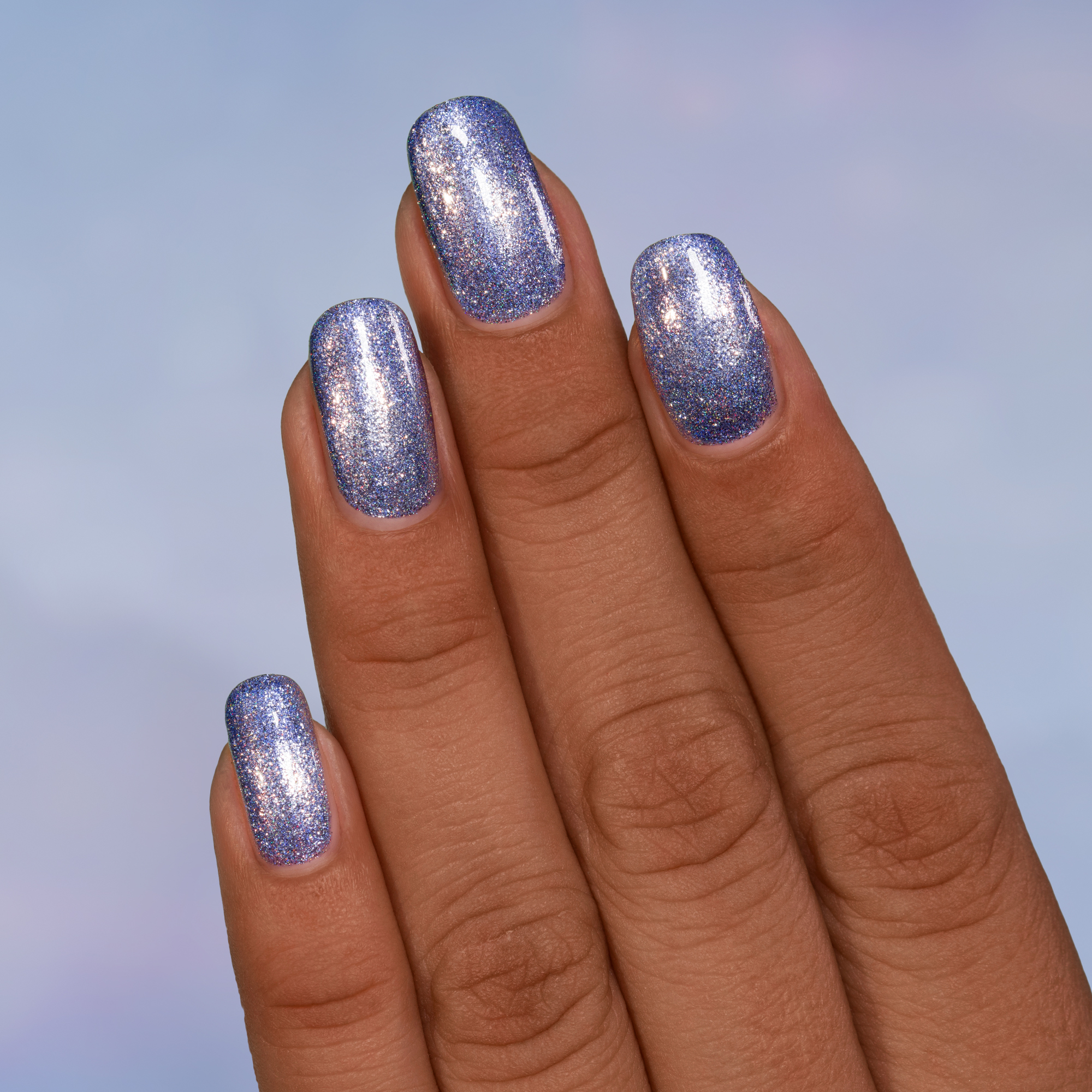 Shimmering Lavender Blue Glitter Shimmering Lavender Blue Glitter — Winter Gel Nail Colors