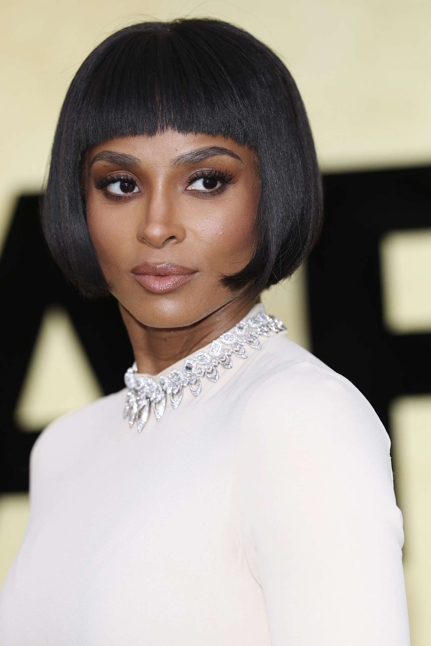 Jet Black Bob With Blunt Fringe — Winter Bob Haircuts