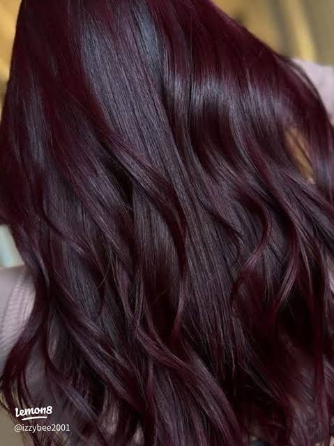 Very Dark Cherry Waves — Cherry Cola Hair Color