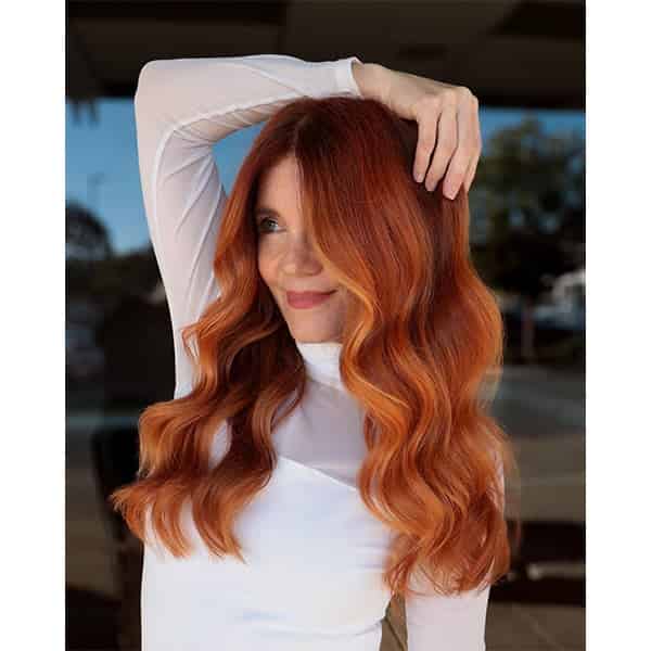 Copper With Balayage Highlights Copper With Balayage Highlights — Winter Copper Hair Color