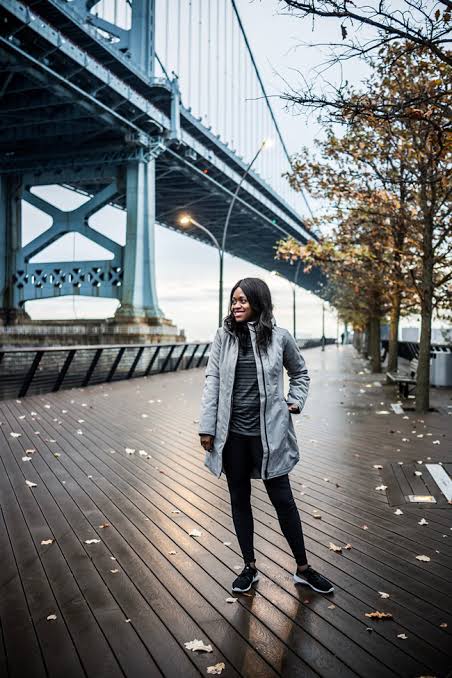 Hooded Jacket and Sneakers for Cool Weather Workouts — Winter Workout Outfits