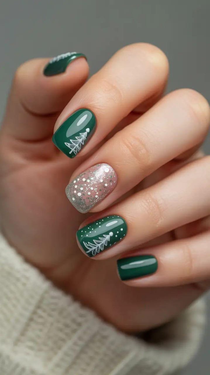 Visible Visual Idea Visible Visual Idea — Short Winter Square Nails