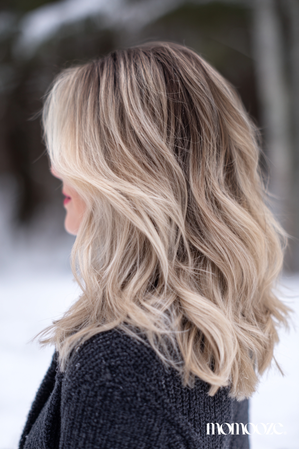 Honey Blonde with Side-Swept Bangs Honey Blonde with Side-Swept Bangs — Winter Hair Colors for Blondes