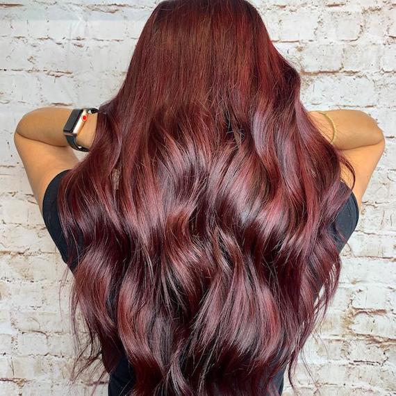 Deep Red With Auburn Highlights Deep Red With Auburn Highlights — Winter Red Hair Colors
