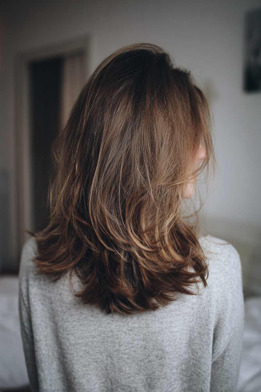 Mid-Back Layers With Caramel Mid-Back Layers With Caramel — Winter Haircuts for Thin Hair