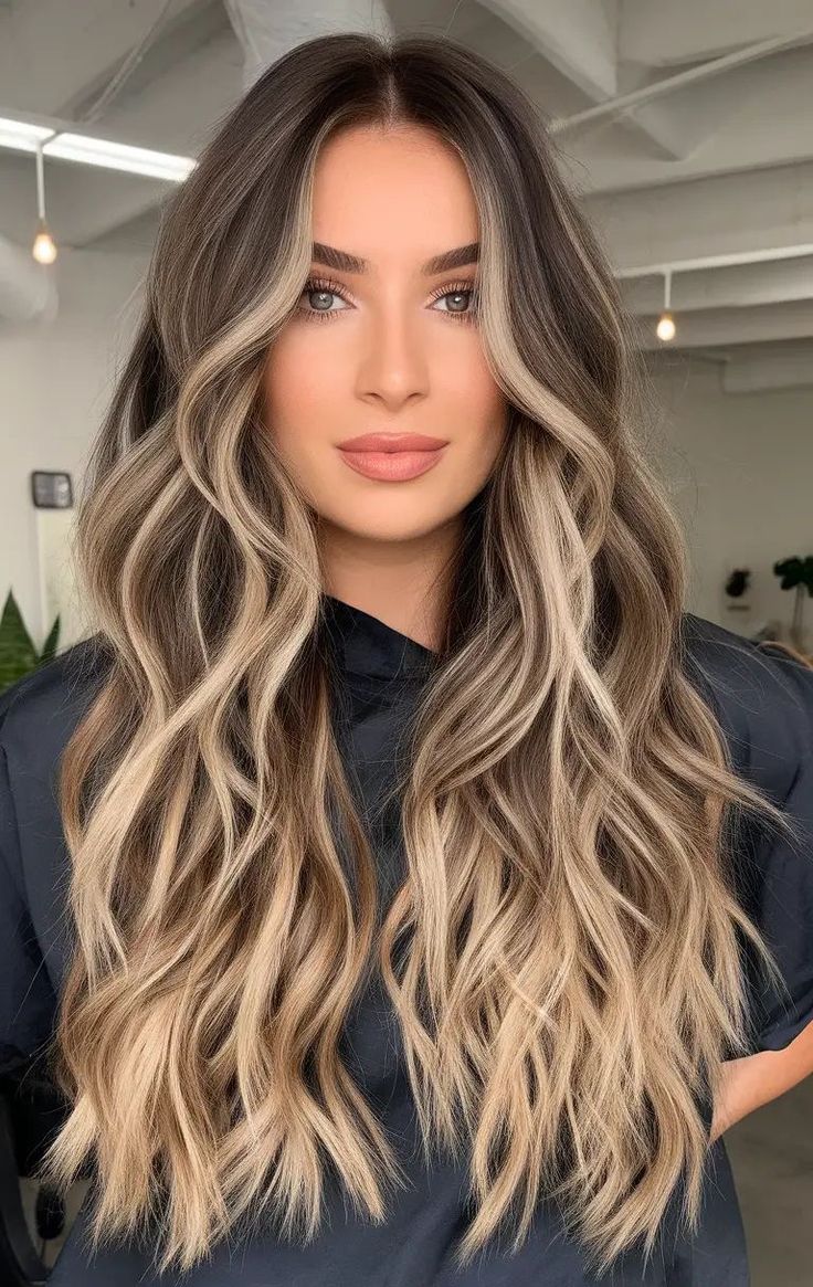 Dark Brown to Caramel Blonde Face-Framing Layers Dark Brown to Caramel Blonde Face-Framing Layers — Winter Ombre Hair