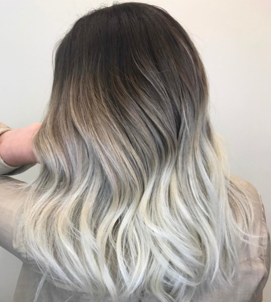 Root Shadow To Icy Ends Balayage Root Shadow To Icy Ends Balayage — Icy Blonde Hair