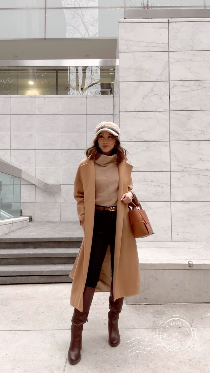 Oversized Brown Knit Sweater with Wide-Leg Jeans Oversized Brown Knit Sweater with Wide-Leg Jeans — Comfy Winter Outfits