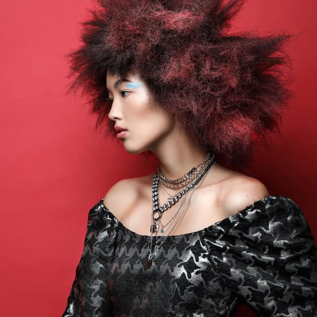 Dark Base with Vibrant Cherry Red Highlights — Cherry Cola Hair Color