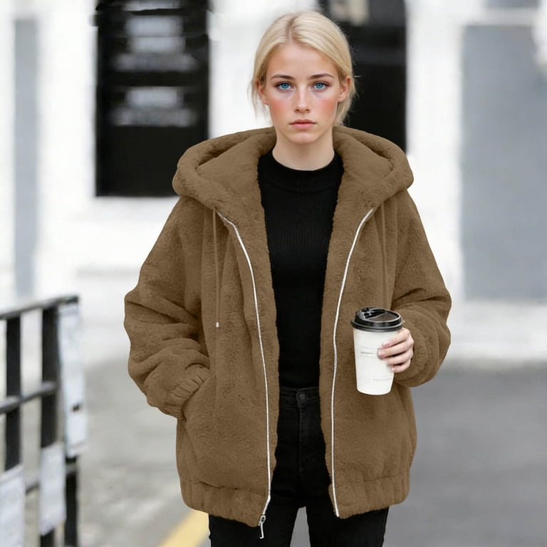 Oversized Sherpa Fleece Jacket for Warmth — Winter Streetwear Outfits