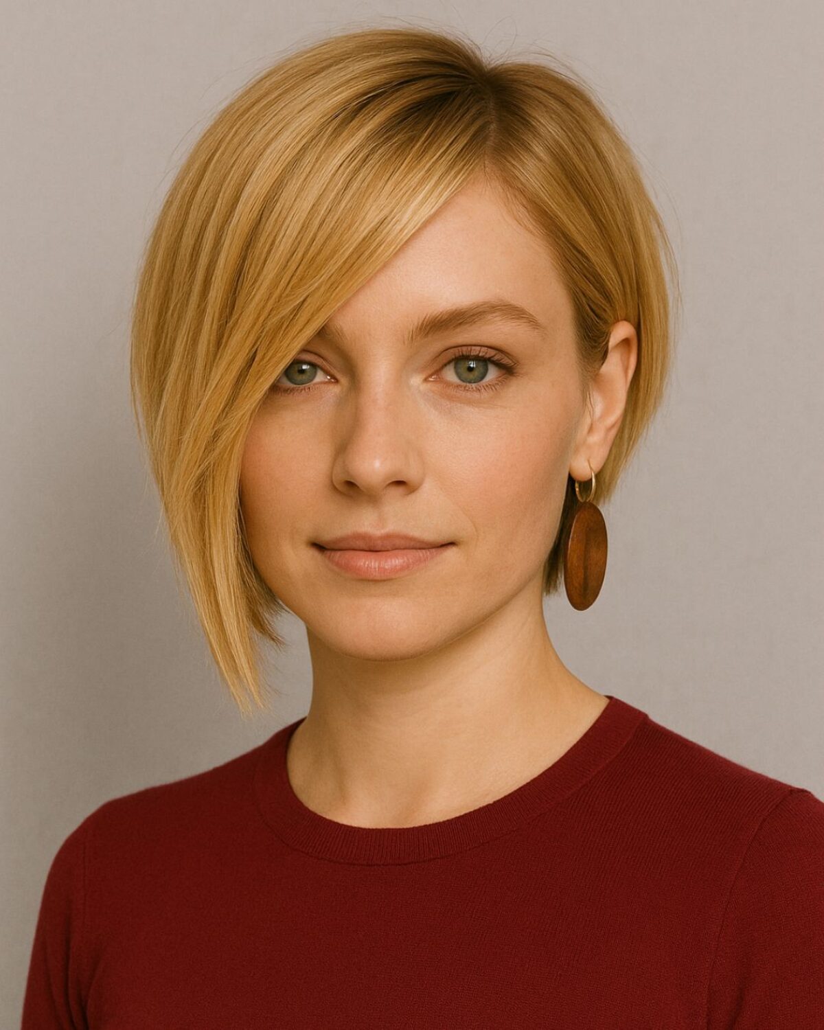 Dramatic Asymmetrical Blonde Bob Dramatic Asymmetrical Blonde Bob — Short Winter Haircuts