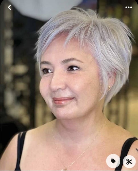 Short Silver Pixie For Fine Hair — Winter Haircuts for Women Over 50
