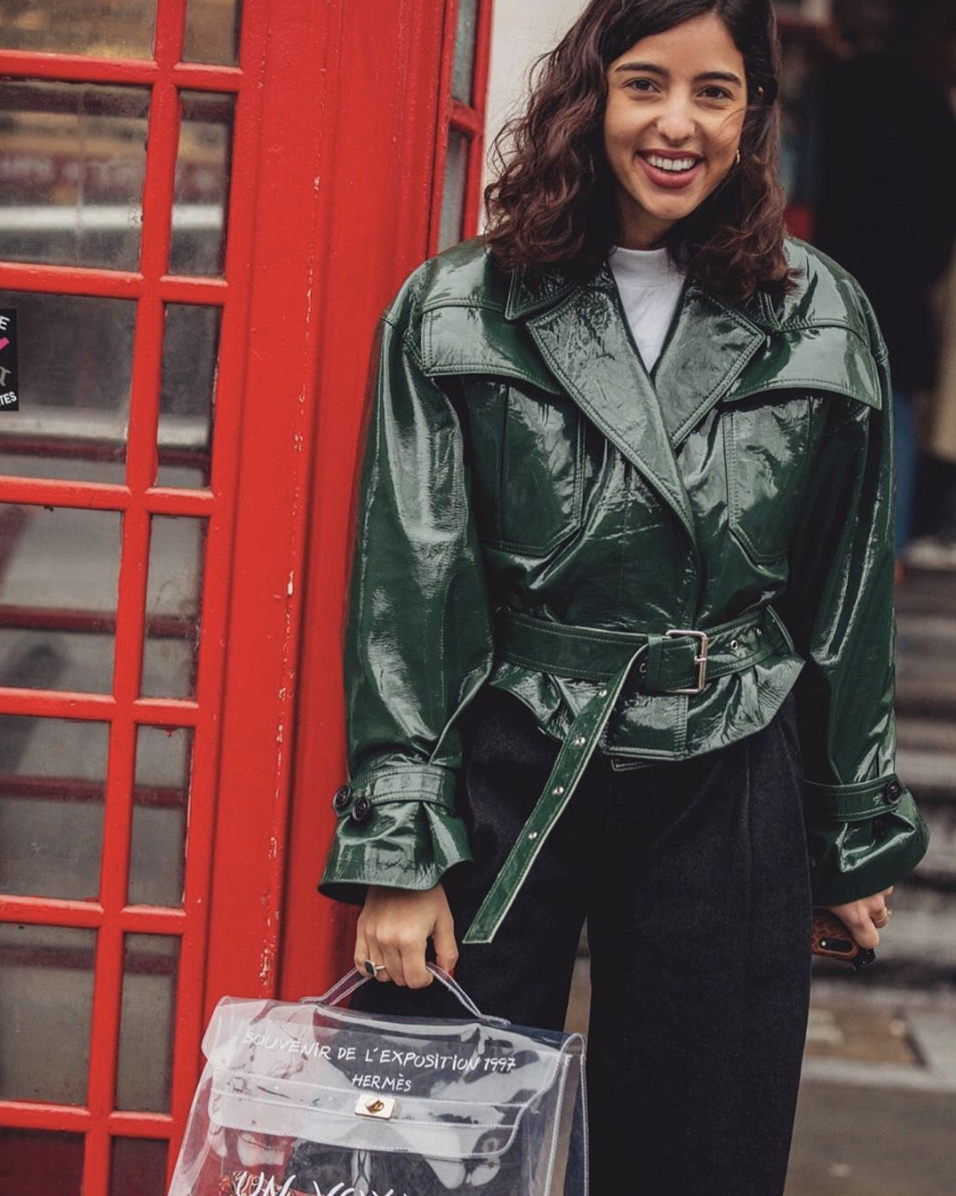 Green Patent Leather Jacket: A Pop of Color for a Concert Look Green Patent Leather Jacket: A Pop of Color for a Concert Look — Winter Concert Outfits