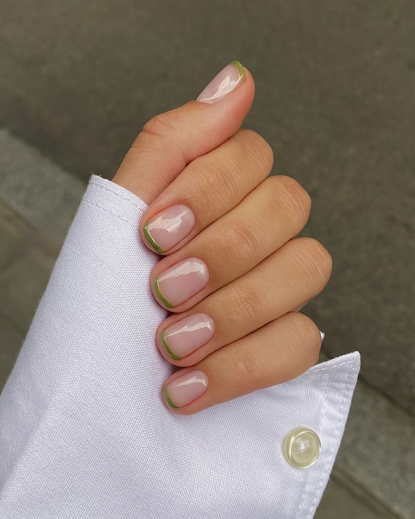 French Tips Visual Idea French Tips Visual Idea — Short Winter Nails