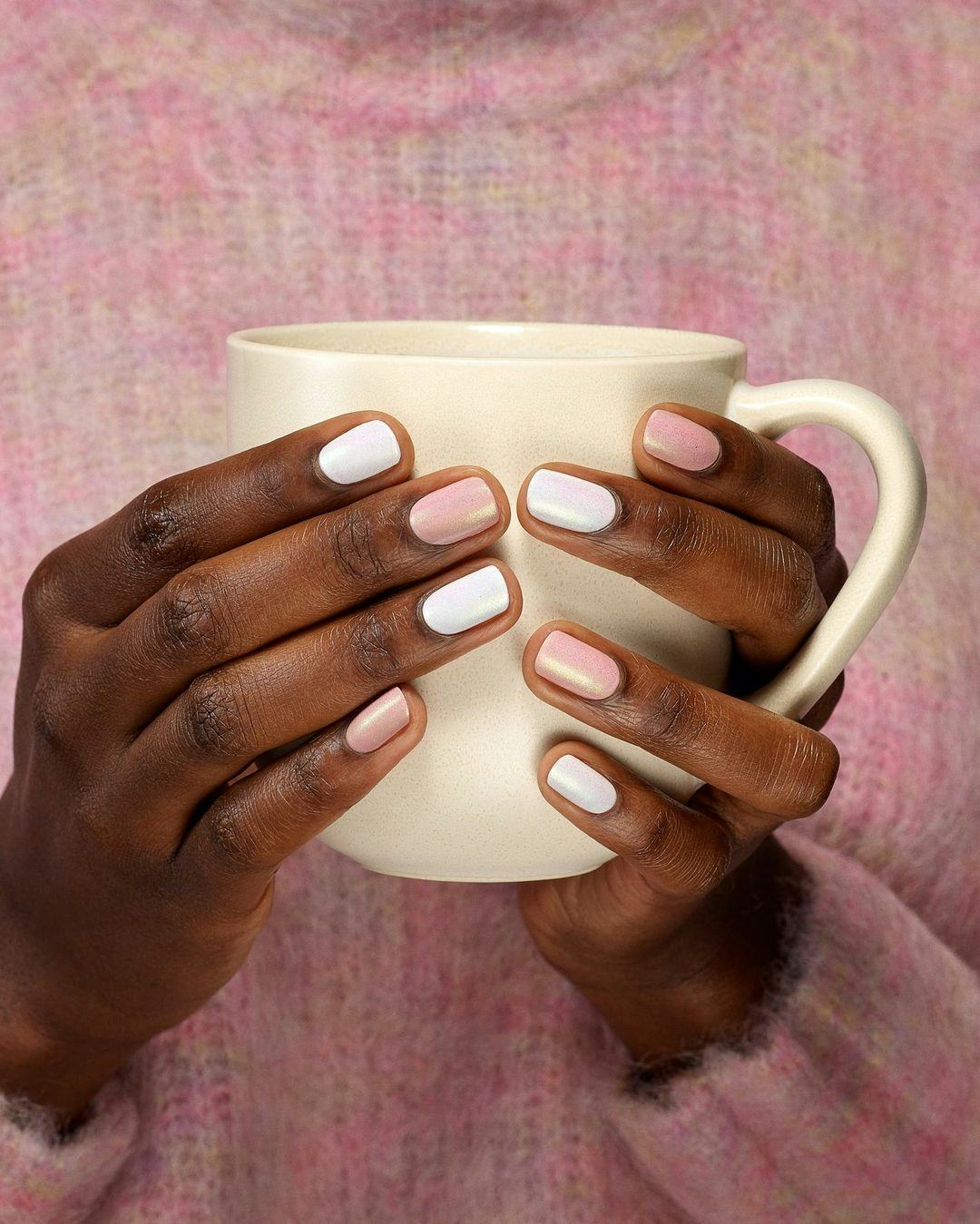 Pearlescent Shimmer Visual Idea Pearlescent Shimmer Visual Idea — Winter Nail Colors