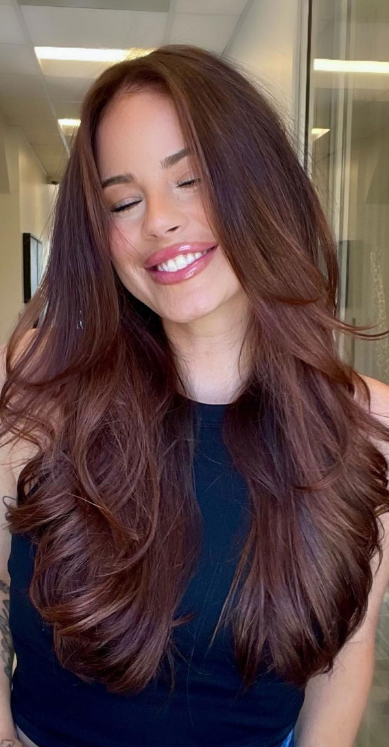 Deep Auburn with Cherry Tones — Cherry Cola Hair Color