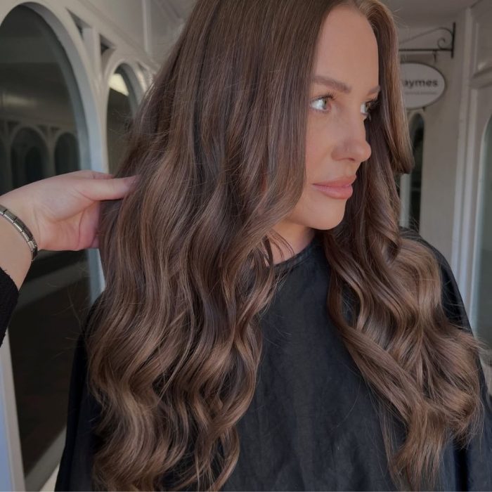 Cool Ash Brown Loose Waves Cool Ash Brown Loose Waves — Winter Brown Hair Colors