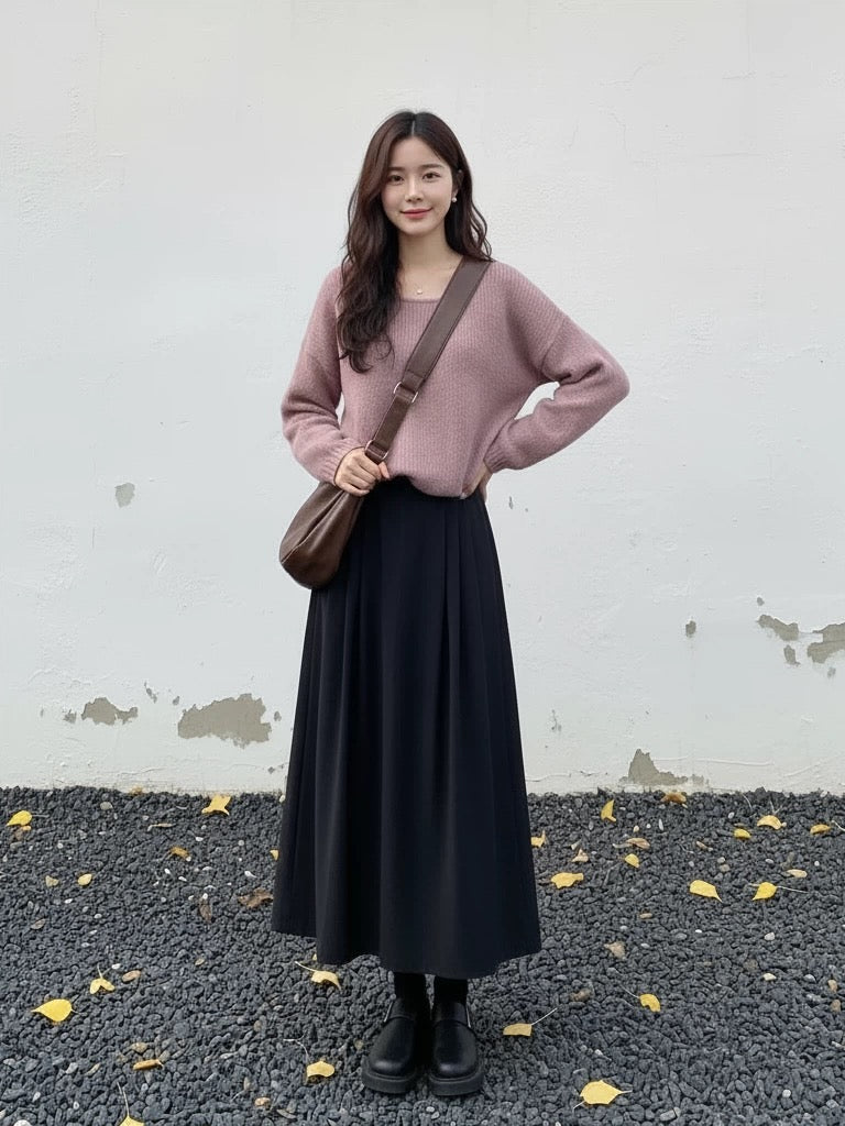 Polished Power Dressing: Oversized Blazer with Wide-Leg Jeans — Minimalist Winter Outfits