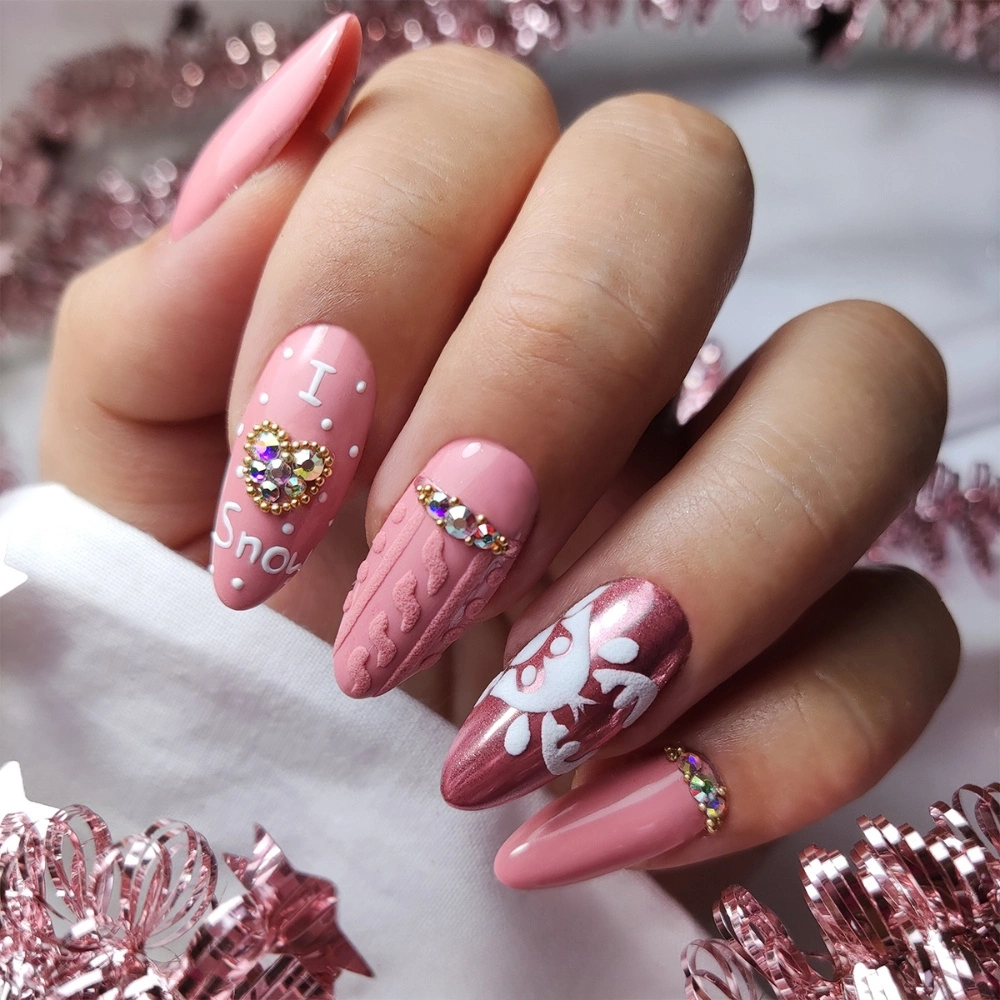 Matte Metallic Visual Idea Matte Metallic Visual Idea — Winter Pink Nails
