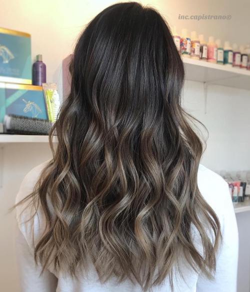 Dark Brown Base With Mushroom Balayage — Mushroom Brown Hair