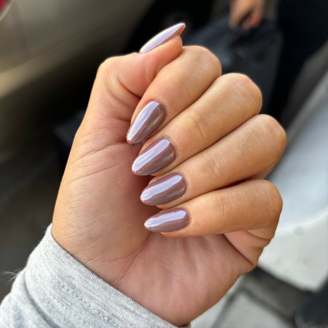 Mauve Brown Pearlescent Chrome Mauve Brown Pearlescent Chrome — Winter Chrome Nails