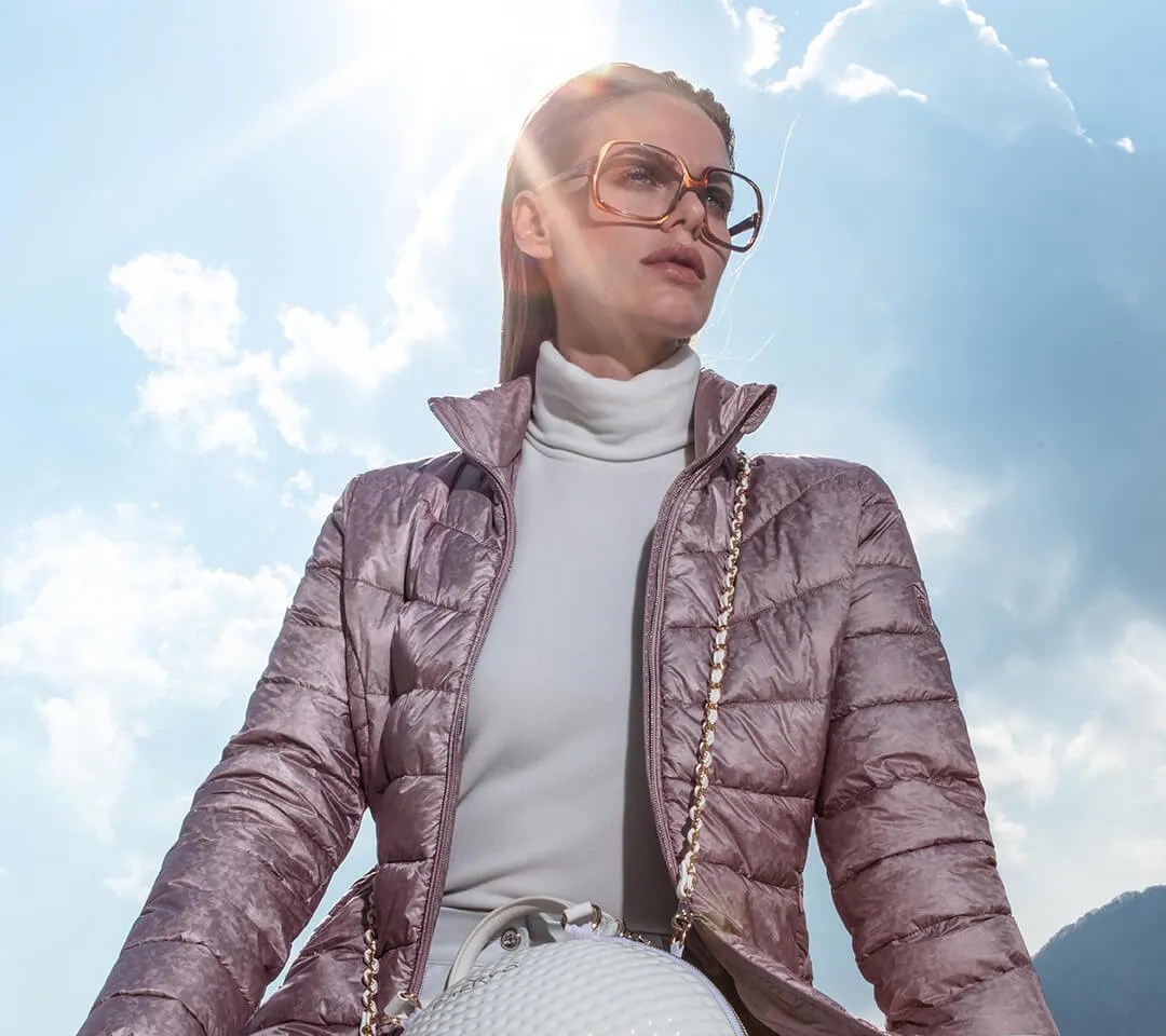 Metallic Pink Puffer Jacket — Italy Winter Outfits