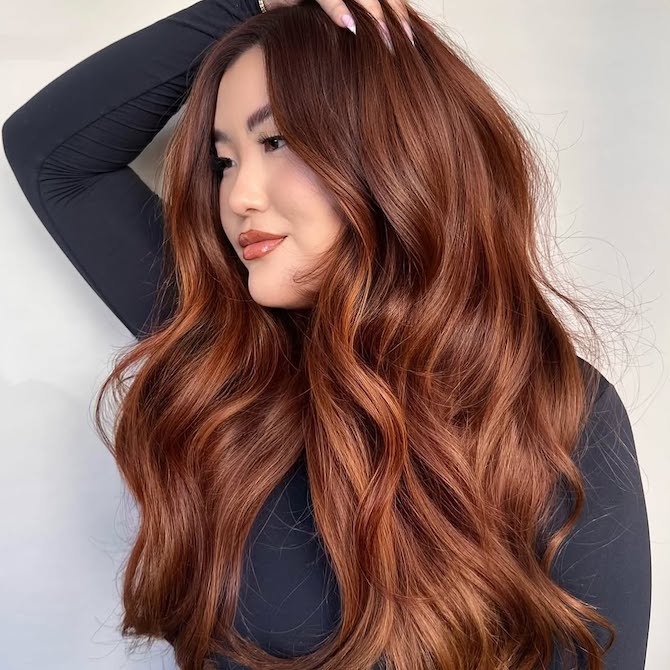Deep Copper With Red Undertones Deep Copper With Red Undertones — Winter Copper Hair Color