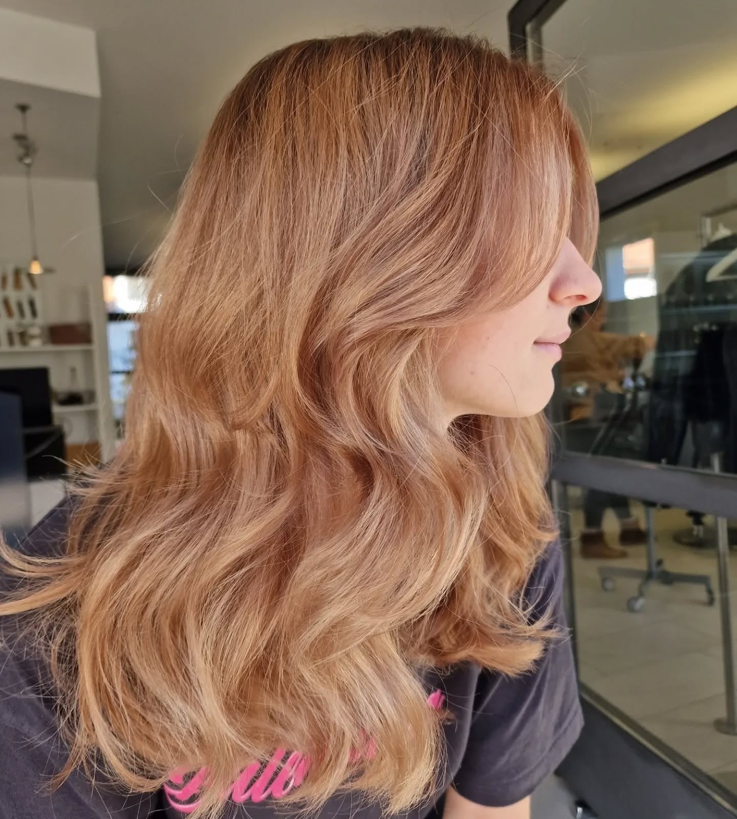 Medium Brown With Copper & Blonde Highlights — Cinnamon Brown Hair