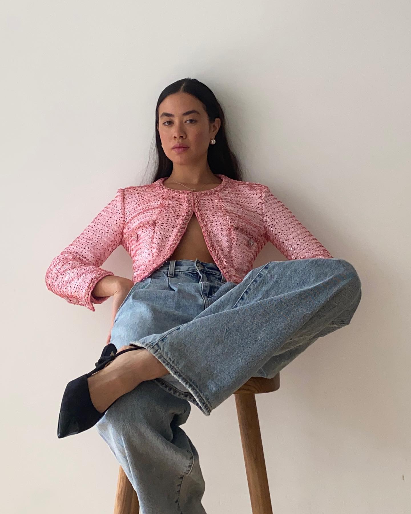 Proportion Play: Cropped Jacket, Wide Legs Proportion Play: Cropped Jacket, Wide Legs — Winter Brunch Outfits