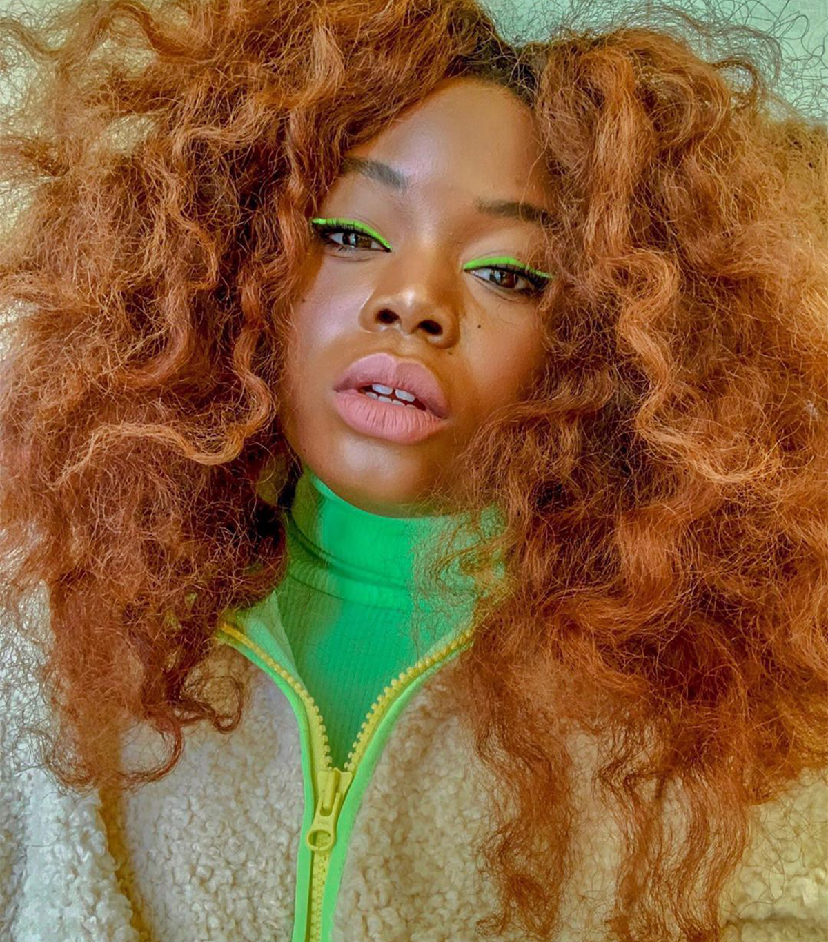 Vibrant Copper Red Mid-Back — Winter Hair Colors for Curly Hair