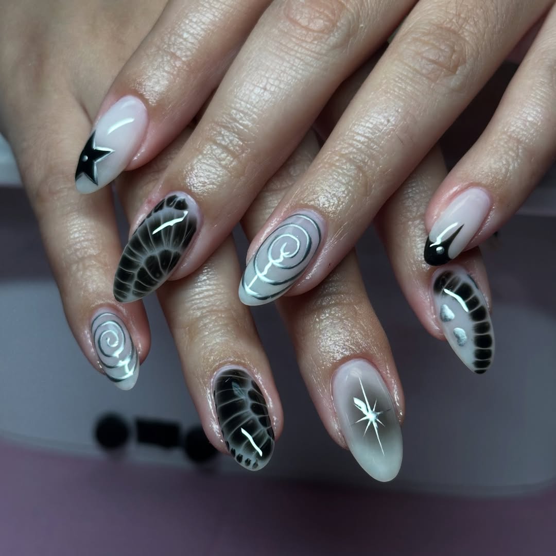 Glossy With Subtle Shimmer Visual Idea Glossy With Subtle Shimmer Visual Idea — Winter Oval Nails