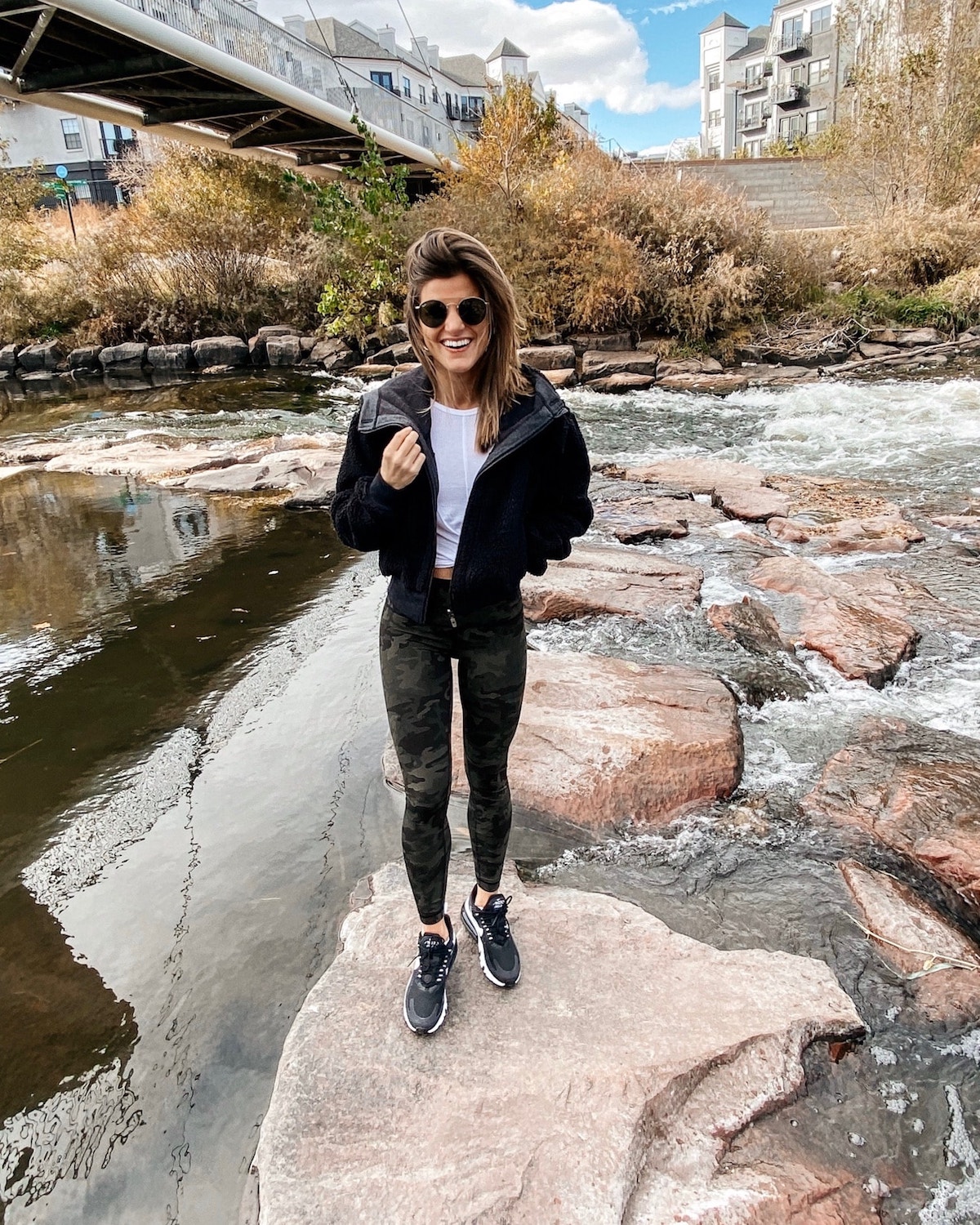 Camouflage Leggings as the Statement Piece — Winter Athleisure Outfits