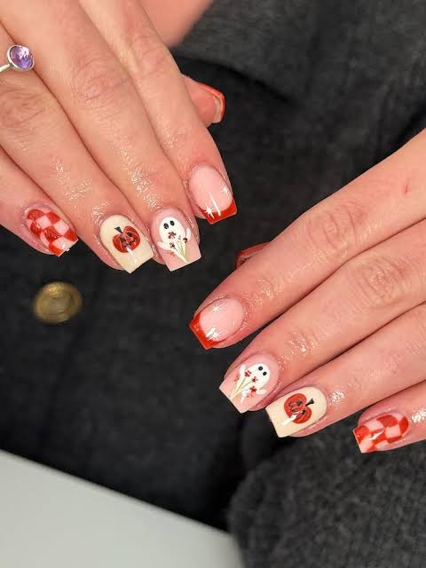 Festive Halloween Nail Art Festive Halloween Nail Art — cute nail designs