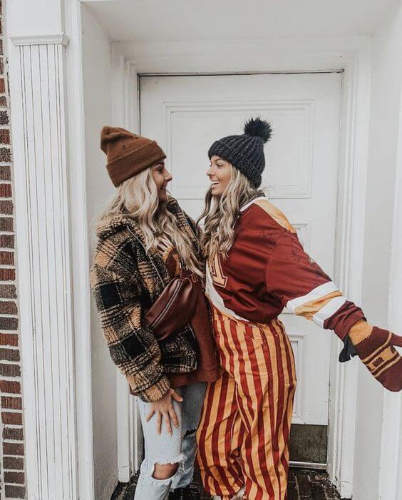 Cozy Plaid Jacket and Jersey Combo for a Cool Day Cozy Plaid Jacket and Jersey Combo for a Cool Day — Cold Weather Game Day Outfits
