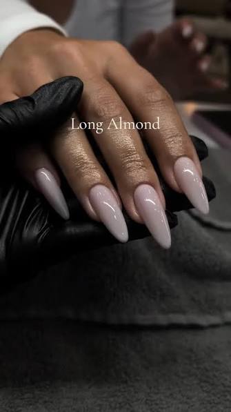 Chic Translucent Pale Pink Almonds Chic Translucent Pale Pink Almonds — almond nail inspo