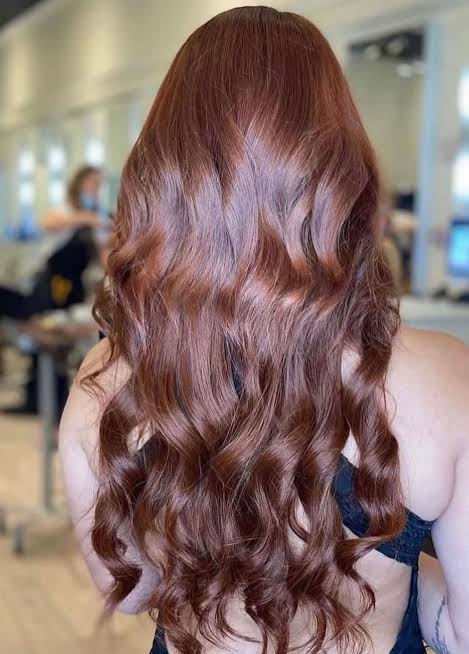 Rich Copper Red Curls — Cool Winter Hair Colors