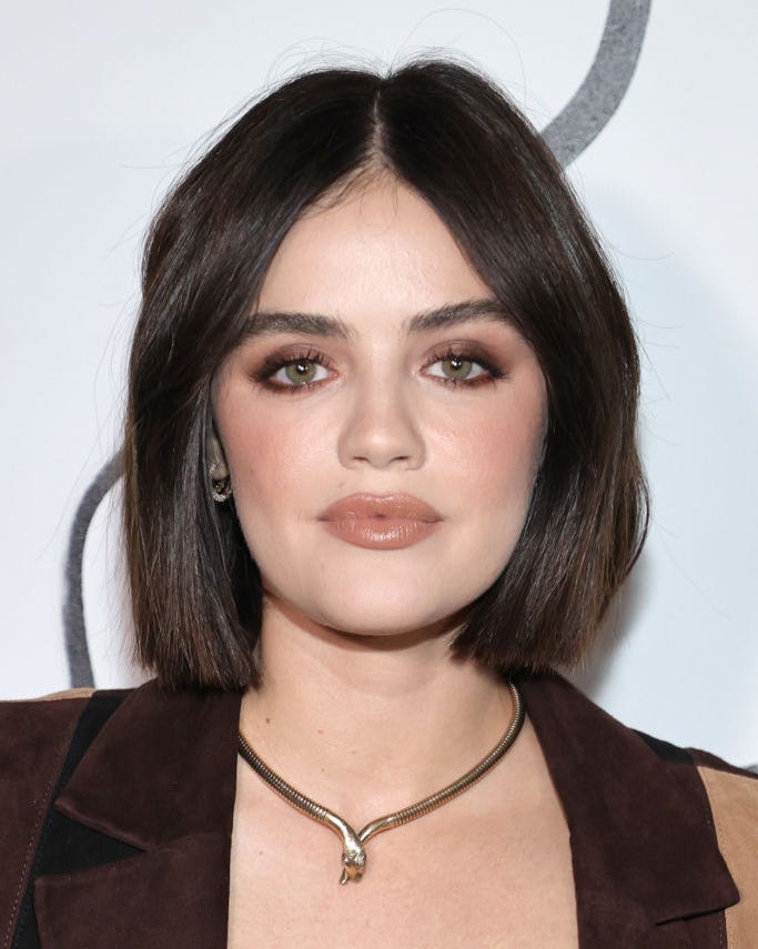 Deep Cool-Toned Brown Blunt Bob Deep Cool-Toned Brown Blunt Bob — Deep Winter Hair Color
