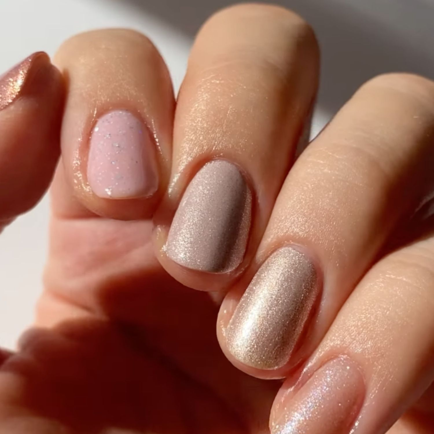 Subtle Shimmer Neutrals Mix Subtle Shimmer Neutrals Mix — Winter Nail Colors for Pale Skin