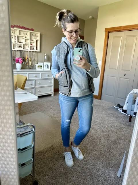 Vest Over Hoodie: Textured Layering — Hoodie Outfits
