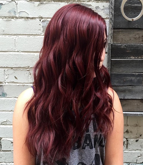 Mahogany Blowout with Red Undertones Mahogany Blowout with Red Undertones — Mahogany Hair Color