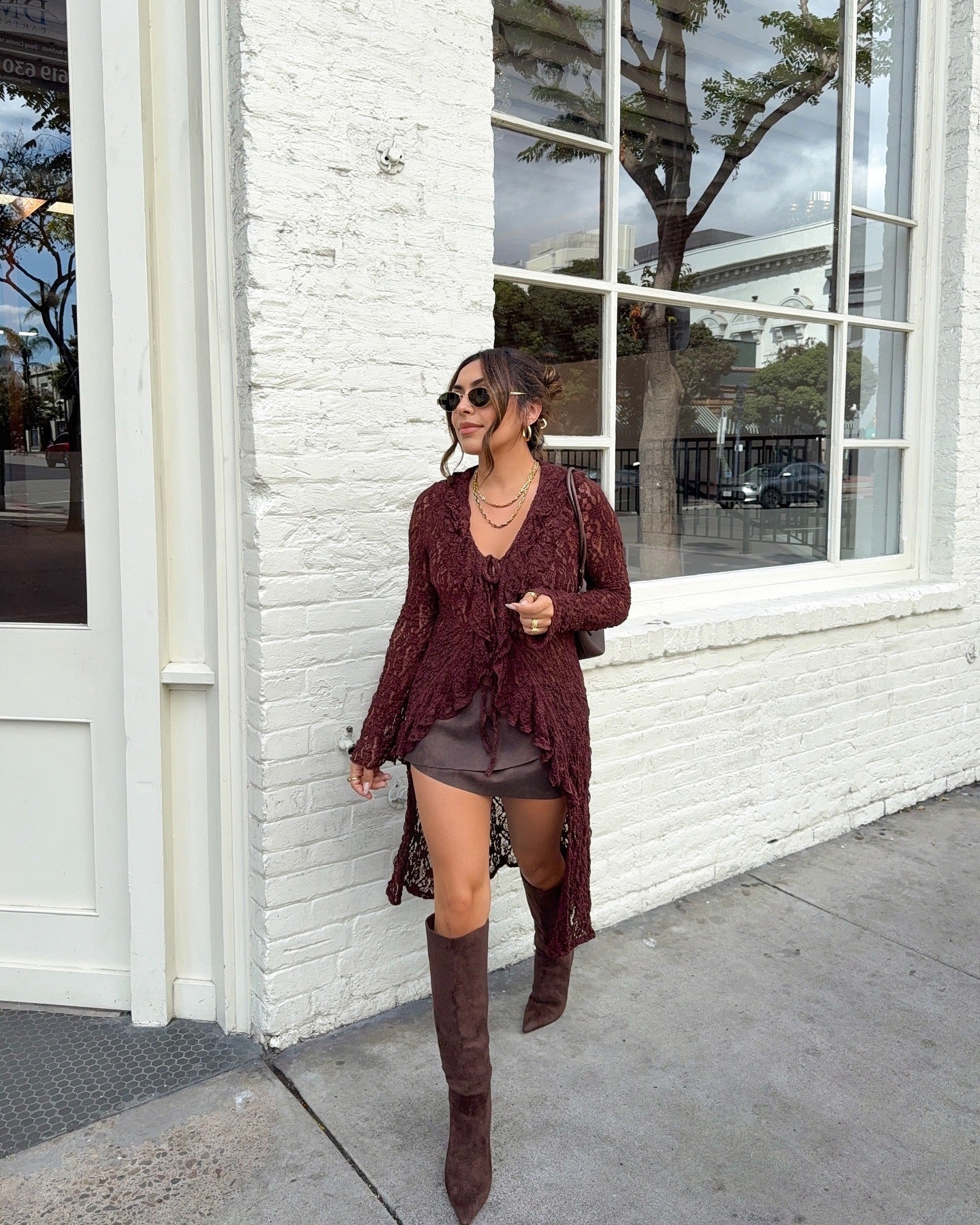 Casual Outing Outfit Idea Casual Outing Outfit Idea — Suede Boots Outfits