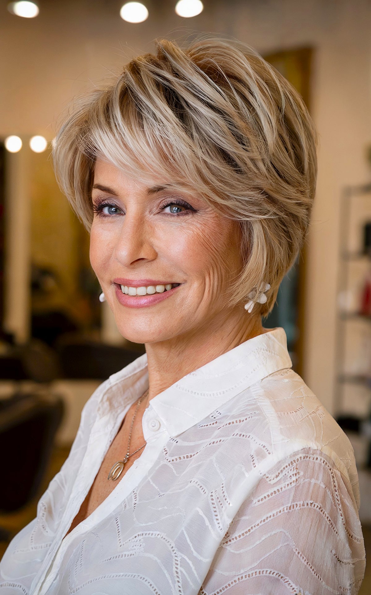 Rich Golden Blonde Bob — Winter Hair Colors for Women Over 50