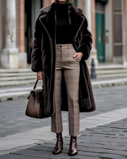 Faux Fur Statement Coat (Note: Not Black) — Black Coat Outfits